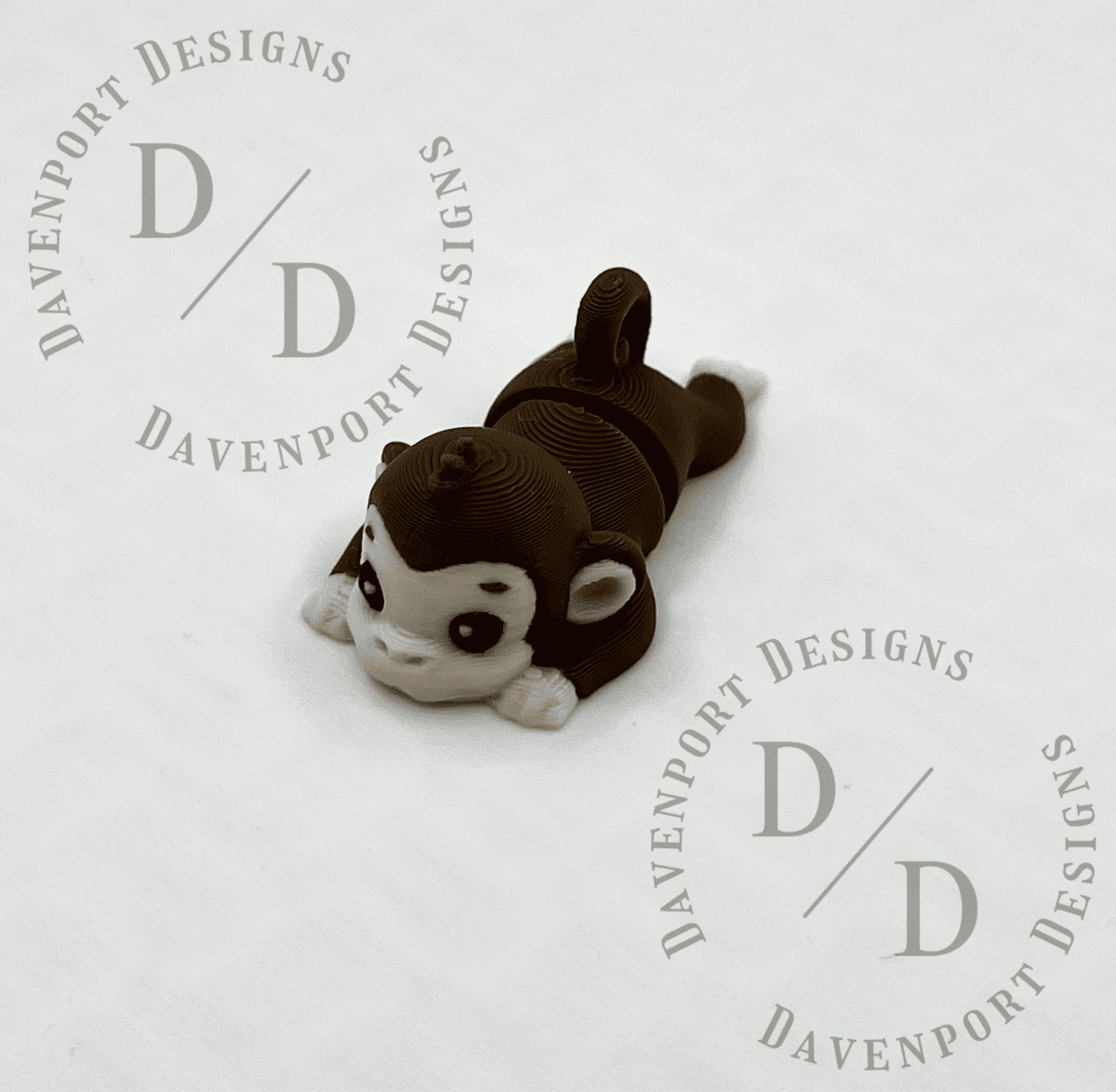 Bananas the Monki — mini 3D printed monkey figurine