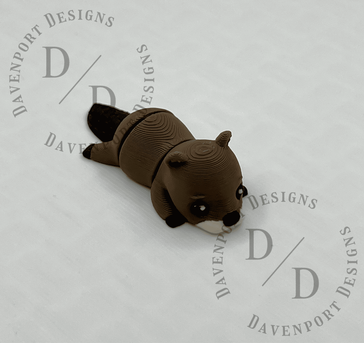 Buck the Beaver — mini 3D printed beaver figurine