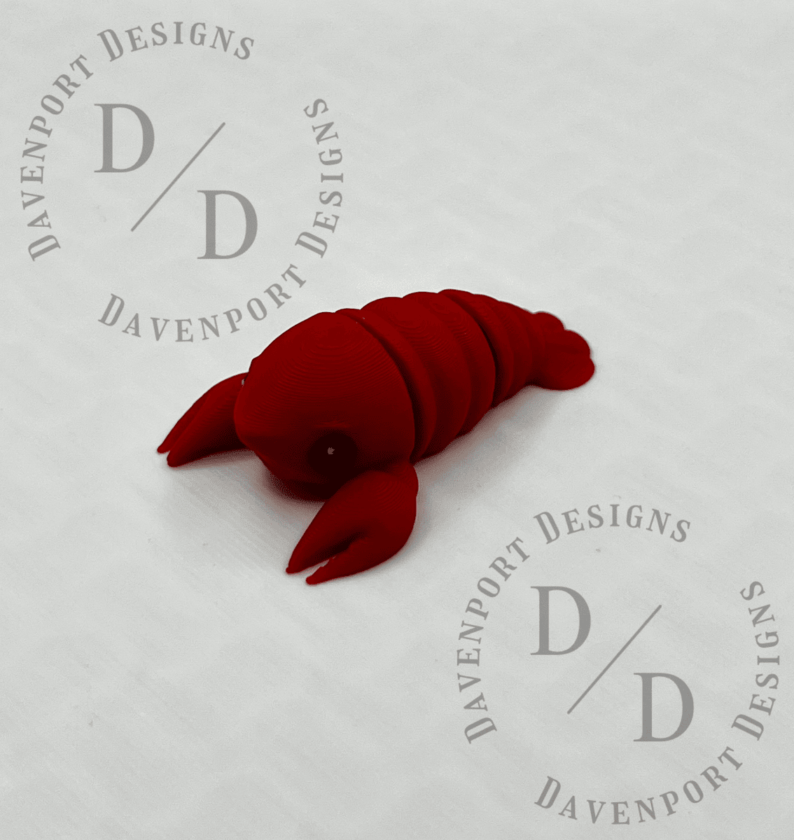 Lenni the Lobster — mini 3D printed lobster figurine