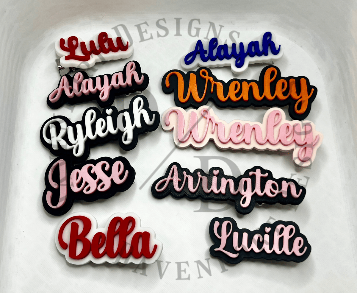 Bow Tag Name Clip