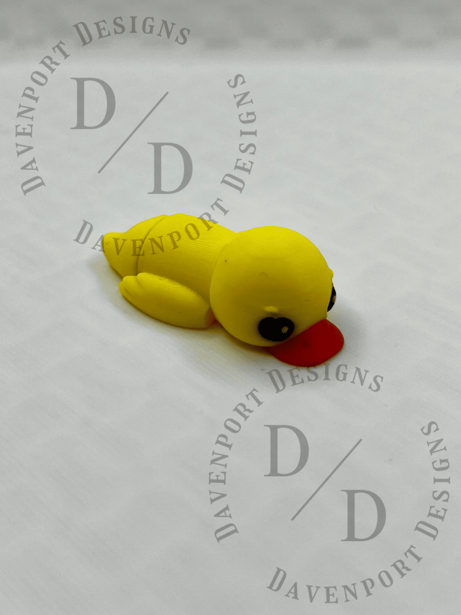 Peeps the Ducki — mini 3D printed ducki figurine